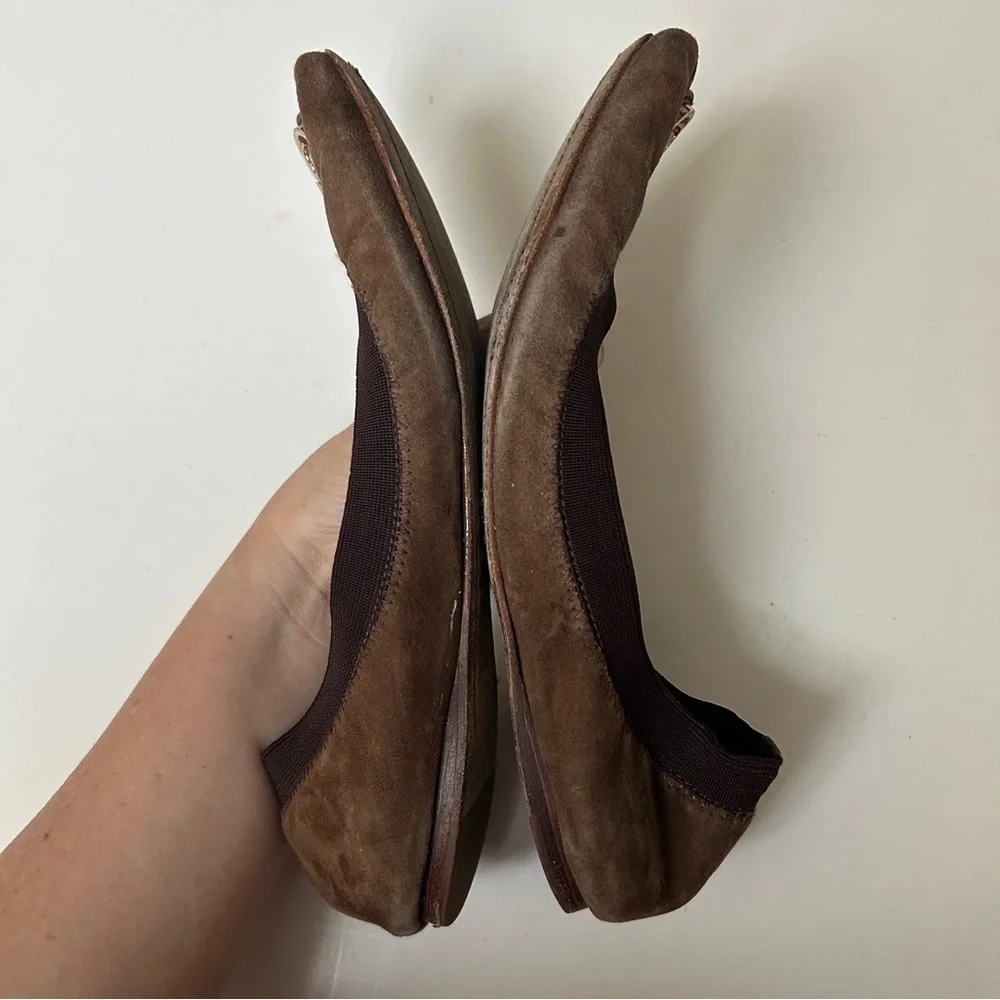 Tory Burch Leather Caroline Ballet Flats